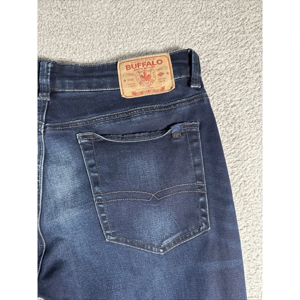 Buffalo David Bitton Men's Navy Straight Jeans
